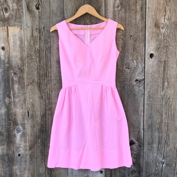 Vintage Dresses & Skirts - SOLD! VTG 50s-60s Pink Polka Dot Party Dress, Handmade, Small